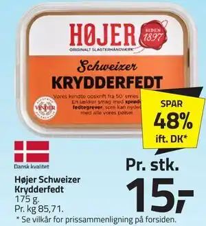 Fleggaard Højer Schweizer Krydderfedt tilbud