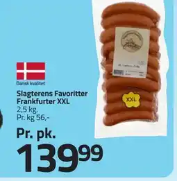Fleggaard Slagterens Favoritter Frankfurter XXL tilbud