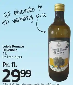 Fleggaard Loiola Pomace Olivenolie tilbud