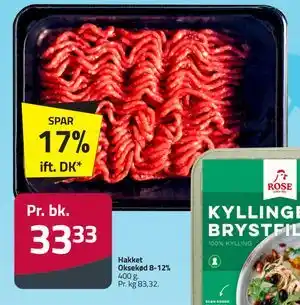 Fleggaard Hakket Oksekød 8-12% tilbud
