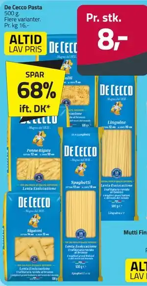 Fleggaard De Cecco Pasta tilbud