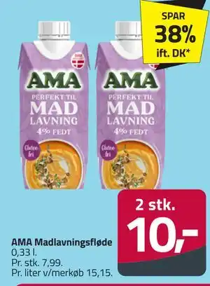 Fleggaard AMA Madlavningsfløde tilbud
