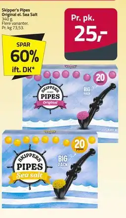 Fleggaard Skipper’s Pipes Original el. Sea Salt tilbud