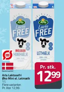 Fleggaard Arla Laktosefri Øko Mini el. Letmælk tilbud