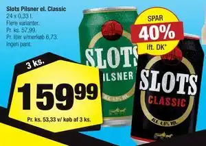 Calle Slots Pilsner el. Classic tilbud