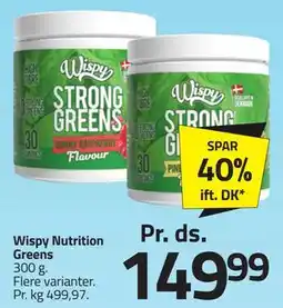 Fleggaard Wispy Nutrition Greens tilbud