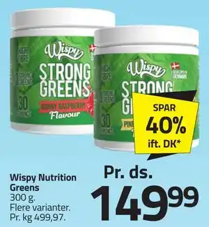 Fleggaard Wispy Nutrition Greens tilbud