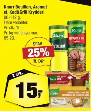 Calle Knorr Bouillon, Aromat el. Kød&Grill Krydderi tilbud