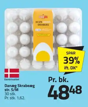 Fleggaard Danæg Skrabeæg str. S/M tilbud