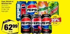 Calle Pepsi, Mirinda el. Mountain Dew tilbud