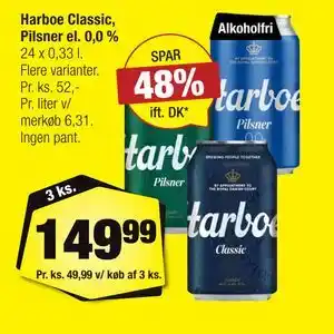 Calle Harboe Classic, Pilsner el. 0,0 % tilbud