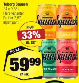 Calle Tuborg Squash tilbud