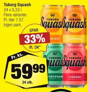 Calle Tuborg Squash tilbud