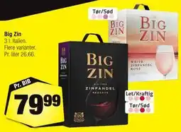 Calle Big Zin tilbud