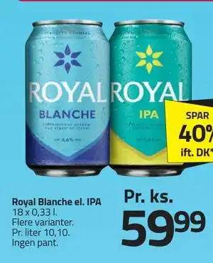 Fleggaard Royal Blanche el. IPA tilbud