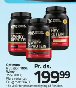 Fleggaard Optimum Nutrition 100% Whey tilbud