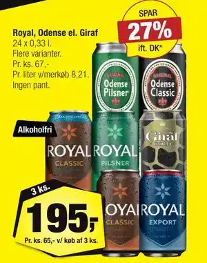 Calle Royal, Odense el. Giraf tilbud