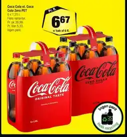 Calle Coca Cola el. Coca Cola Zero PET tilbud