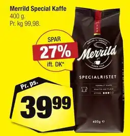 Calle Merrild Special Kaffe tilbud