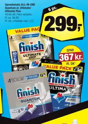 Calle Opvasketabs ALL-IN-ONE Quantum el. Ultimate/ Ultimate Plus tilbud