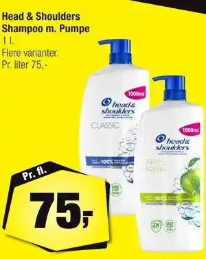 Calle Head & Shoulders Shampoo m. Pumpe tilbud