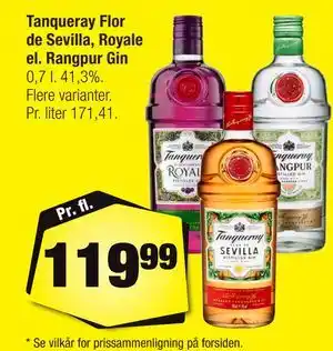 Calle Tanqueray Flor de Sevilla, Royale el. Rangpur Gin tilbud