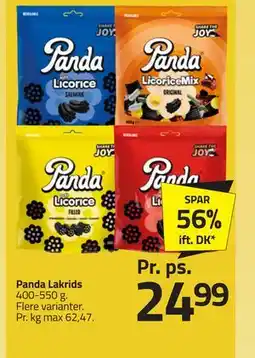 Fleggaard Panda Lakrids tilbud
