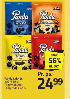 Fleggaard Panda Lakrids tilbud