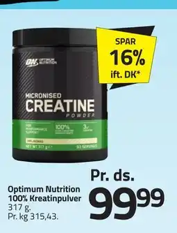 Fleggaard Optimum Nutrition 100% Kreatinpulver tilbud