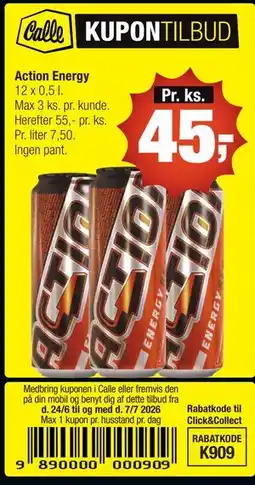 Calle Action Energy tilbud