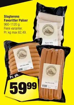Calle Slagterens Favoritter Pølser tilbud