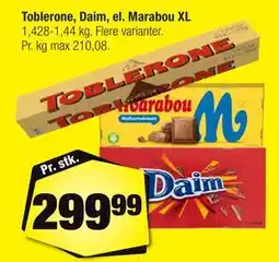 Calle Toblerone, Daim, el. Marabou XL tilbud