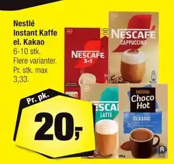 Calle Nestlé Instant Kaffe el. Kakao tilbud