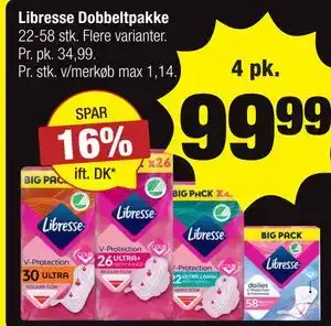 Calle Libresse Dobbeltpakke tilbud