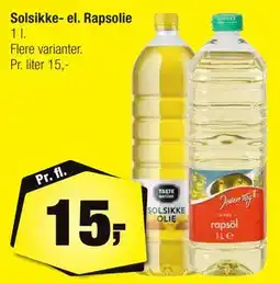 Calle Solsikke- el. Rapsolie tilbud