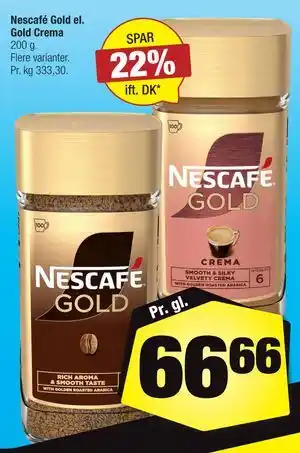 Calle Nescafé Gold el. Gold Crema tilbud