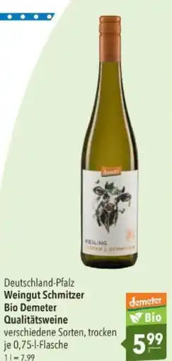 Citti Deutschland-Pfalz Weingut Schmitzer Bio Demeter Qualitätsweine tilbud