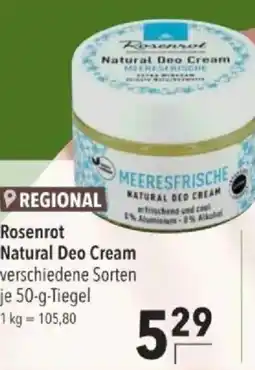 Citti Rosenrot Natural Deo Cream tilbud