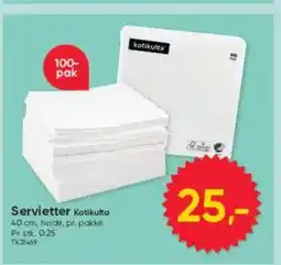 BigDollar Servietter Kotikulta tilbud