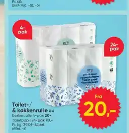 BigDollar Toilet-/ & køkkenrulle lisi tilbud
