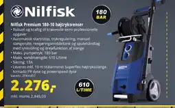 10-4 Byggecenter Nilfisk Premium 180-10 højtryksrenser tilbud