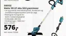 10-4 Byggecenter Dur193z makita 18v lxt akku solo græstrimmer tilbud