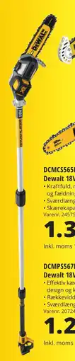 10-4 Byggecenter DCMPS567N-XJ Dewalt 18V XR akku SOLO kædesav tilbud