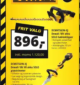 10-4 Byggecenter Dcmst561n-xj dewalt 18v xr akku solo græstrimmer tilbud