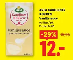 Lidl ARLA KAROLINES KØKKEN Vaniljesauce tilbud