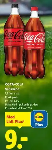 Lidl COCA-COLA Sodavand tilbud