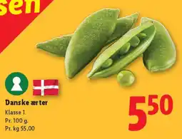 Lidl Danske ærter tilbud