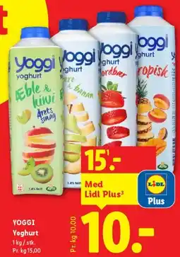 Lidl YOGGI Yoghurt tilbud