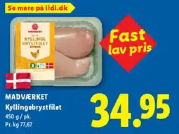 Lidl MADVÆRKET Kyllingebrystfilet tilbud