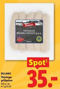 Lidl Thüringer grillpølser tilbud